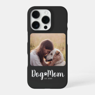 Dog Mom Established Script Photo iPhone 16 Pro Case