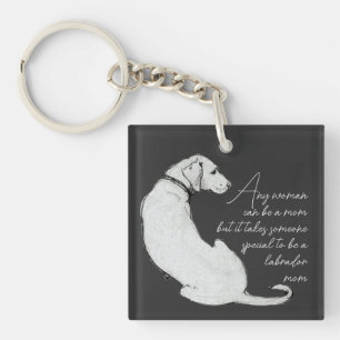 Dog Mom Labrador  Key Ring