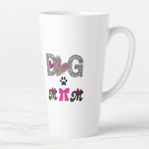 Dog Mom Leopard Heart Mug -Mom Lover Gift 