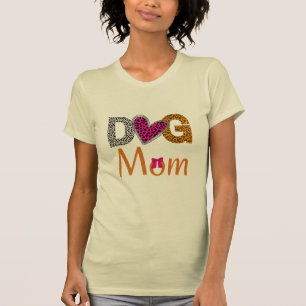 Dog Mom Leopard Print/Trending Dog  Lover Gift T-Shirt