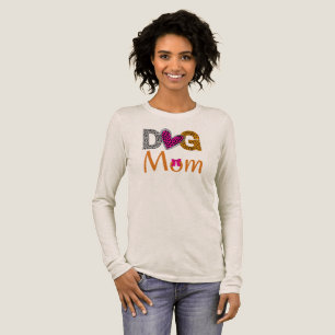 Dog Mom Leopard Print /Trending Dog Lover Gift Tri-Blend Shirt