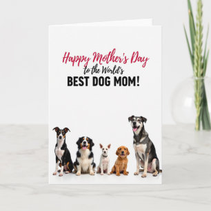 Dog Mom Mothers Day Best Friend Card