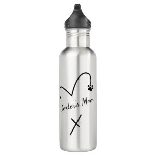 Dog Mom, Personalize this Dog Mom or Dog Dad  710 Ml Water Bottle