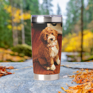 Dog Mom Pet Owner 2 Photos Insulated Tumbler