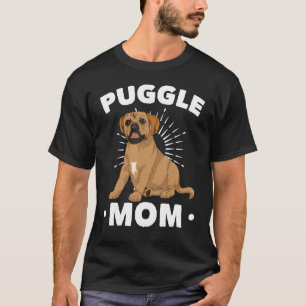 Dog Mom Pet Owner Animal Mothers Day Puggle T-Shirt