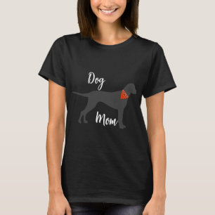 DOG MOM RED BANDANA T- SHIRT