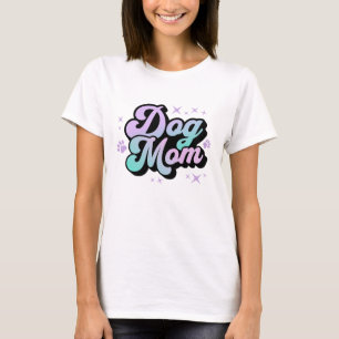 Dog Mom Retro Dog Owner Gift T-Shirt