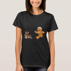 Dog Mom Shirt Gingerbread Chasing French Bulldog C