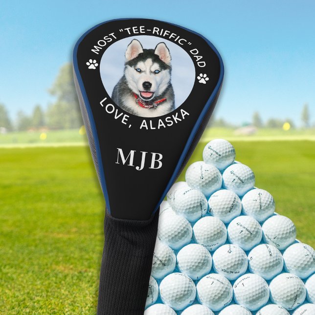 Dog Most Tee-Riffic Dad Personalised Photo Driver Golf Head Cover (Creator Uploaded)