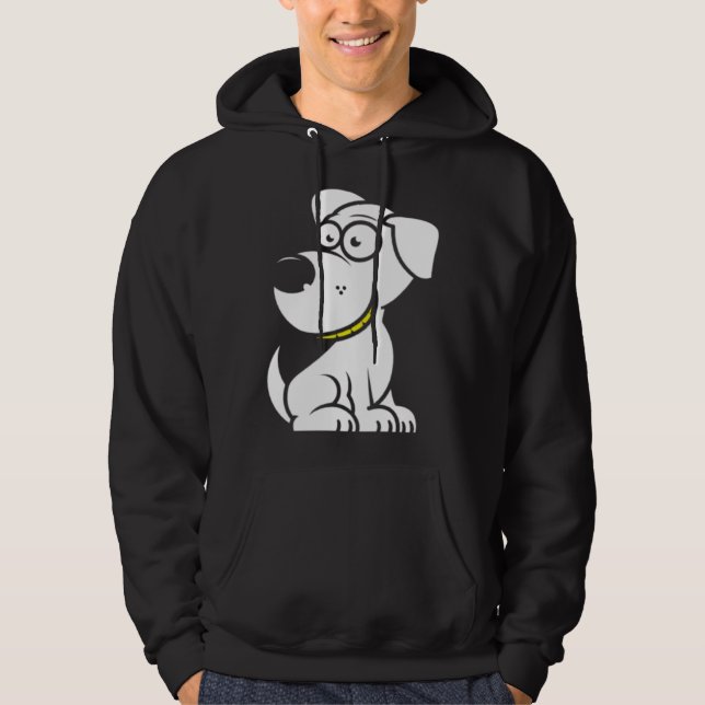 Dog Motif  1 Hoodie (Front)