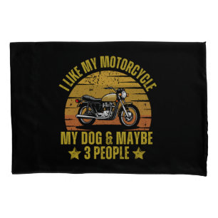 Dog Motorcycle Pillowcase
