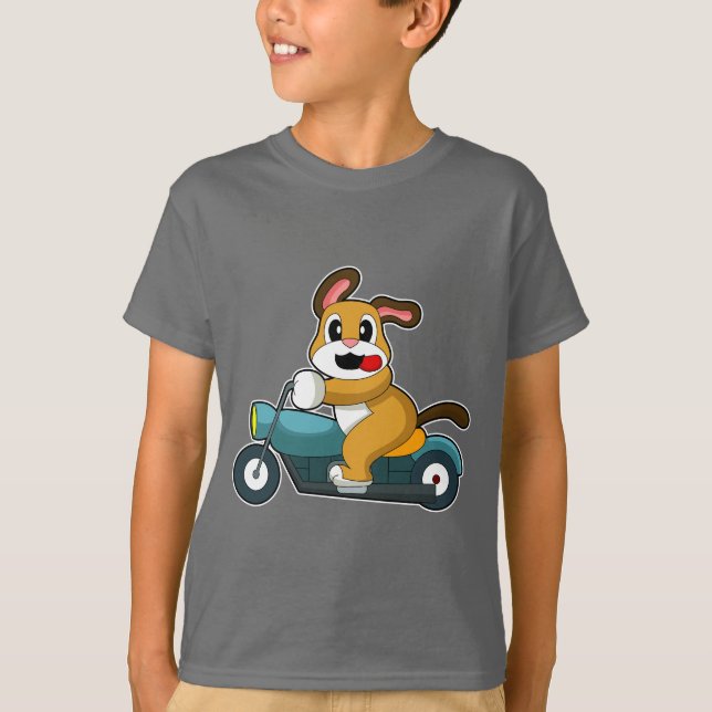 Dog Motorcycle T-Shirt (Front)