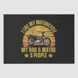 Dog Motorcycle Tissue Paper