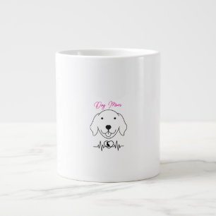 Dog Mum AF – Proud Pet Parent T-Shirt Large Coffee Mug