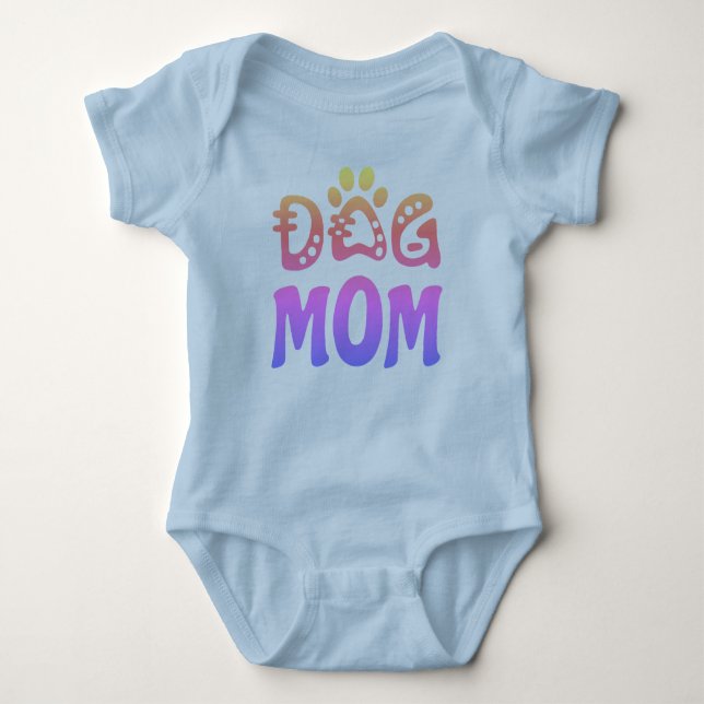 Dog Mum Baby Bodysuit (Front)