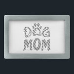 Dog Mum Belt Buckle<br><div class="desc">Celebrate your love for your furry friend with “Dog Mum Design” Charming design features a bold “Dog Mum” text accompanied by an adorable paw icon, making it the perfect choice for all proud dog moms. “This design is customisable. Click the ‘Edit Design’ button to personalise the design. You can change...</div>