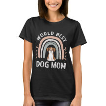 dog mum boho rainbow tshirt