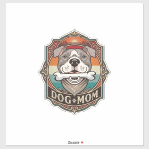 Dog Mum Bone Bandanna Vintage Frame_1