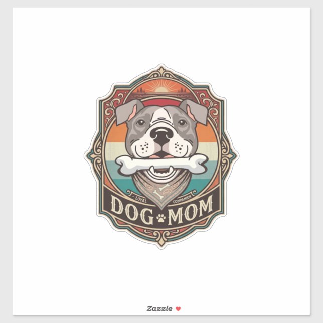 Dog Mum Bone Bandanna Vintage Frame_1 (Sheet)