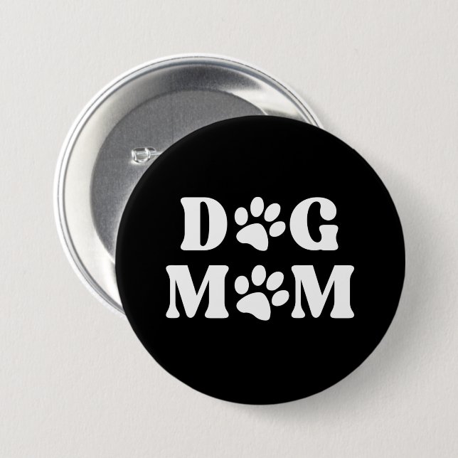 Dog mum  button (Front & Back)