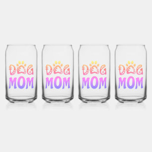 Dog Mum Can Glass