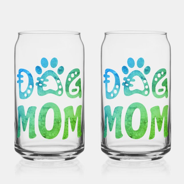 Dog Mum Can Glass (Front)