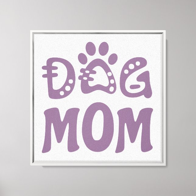 Dog Mum Canvas Print (Front)