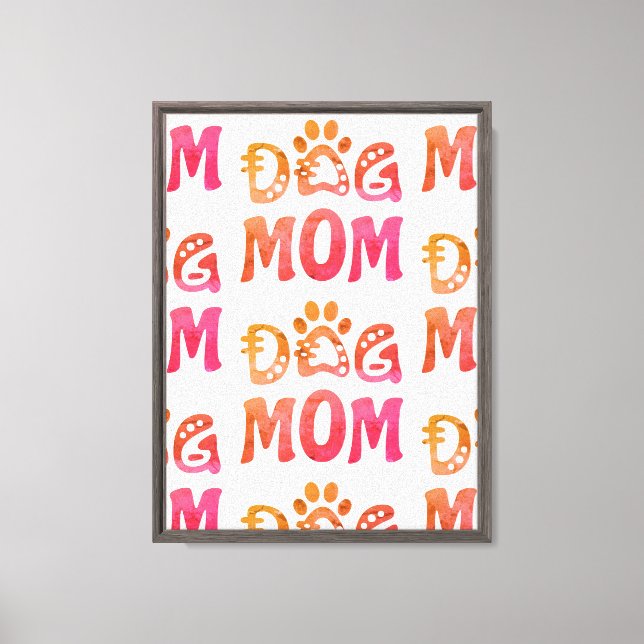 Dog Mum Canvas Print (Front)