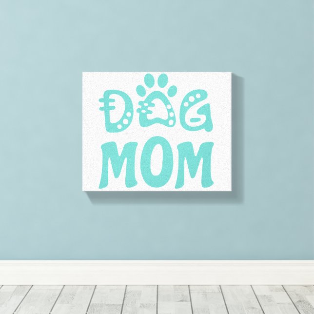 Dog Mum Canvas Print (Insitu(Wood Floor))