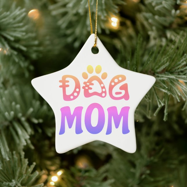 Dog Mum Ceramic Tree Decoration (Tree)