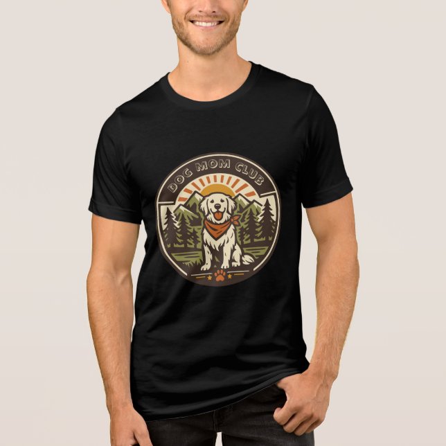 Dog Mum Club Tri-Blend Shirt (Front)