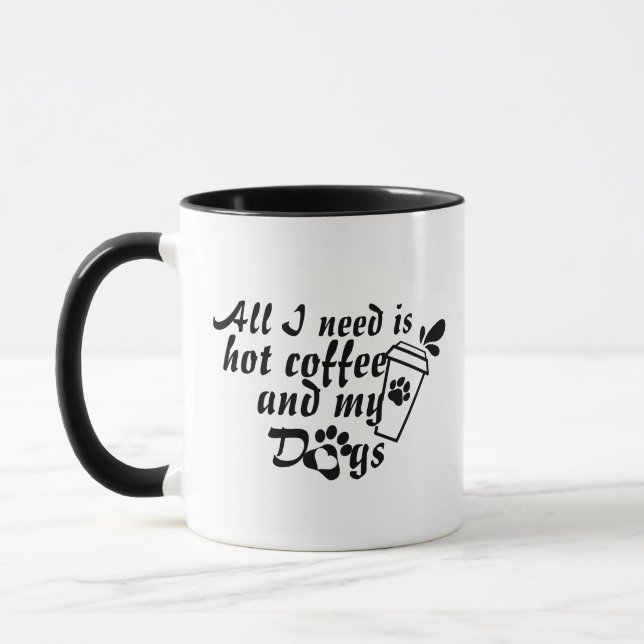Dog Mum Coffee Mug - Funny Dog Lover Cup (Left)