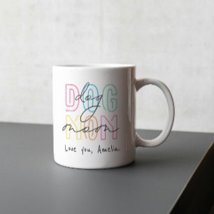 Dog Mum – Colourful Pet Lover FOR MOTHERS Coffee Mug