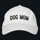 Dog Mum | Cool Dog Lady Embroidered Hat<br><div class="desc">You love and care for them like children,  and they give you unconditional love in return. You're a dog mum and it's the best thing that ever happened to you! An awesome baseball cap for the mum who's kids have four feet. This cool embroidered hat makes a great gift.</div>
