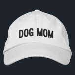 Dog Mum | Cool Dog Lady Embroidered Hat<br><div class="desc">You love and care for them like children,  and they give you unconditional love in return. You're a dog mum and it's the best thing that ever happened to you! An awesome baseball cap for the mum who's kids have four feet. This cool embroidered hat makes a great gift.</div>