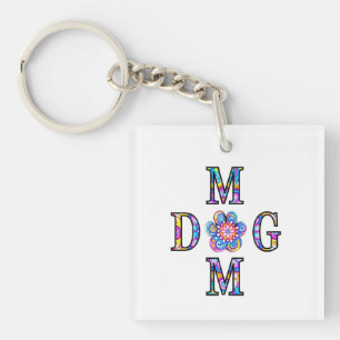 Dog Mum Cross Key Ring
