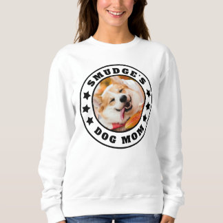 Dog Mum Custom Photo and Name Sweatshirt