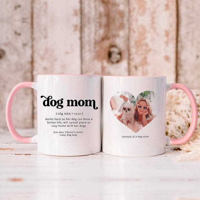 Dog Mum Custom Photo and Text Mug (Creator Uploaded)