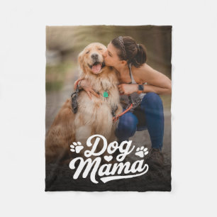 Dog Mum Custom Photo Fleece Blanket