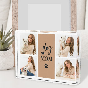 Dog Mum Cute Pet Collage Photo Block