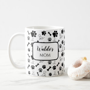 Dog Mum / Dad Coffee Mug Gift Black and White