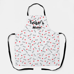 Dog Mum Dad Hearts Bones Apron