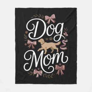 Dog Mum & Dad Motivational Pet Quote Design Fleece Blanket
