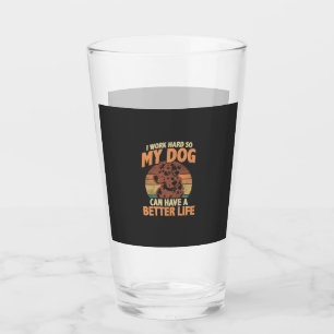 Dog Mum & Dad Motivational Pet Quote Design Glass