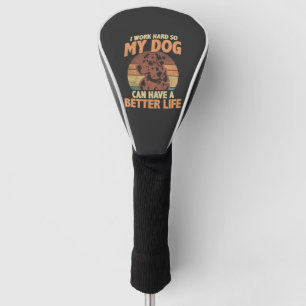 Dog Mum & Dad Motivational Pet Quote Design Golf Head Cover