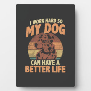 Dog Mum & Dad Motivational Pet Quote Design Plaque