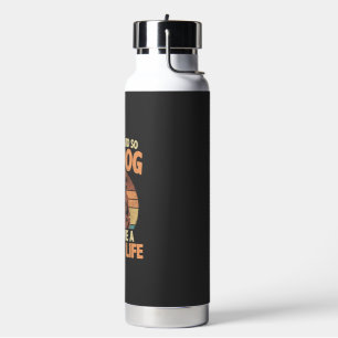 Dog Mum & Dad Motivational Pet Quote Design Water Bottle