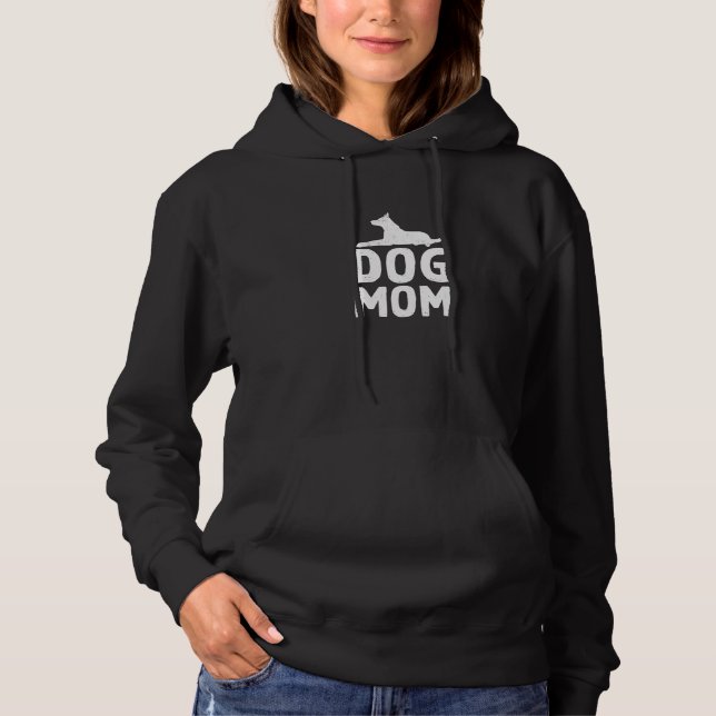 Dog Mum Design for Domestic Dog Pet Owners Hoodie (Front)