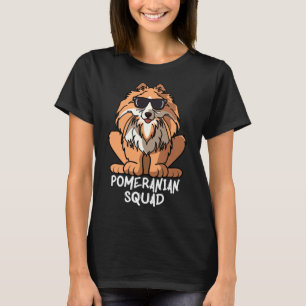 Dog Mum Dog Dad Love R Funny Pomeranian Squad T-Shirt