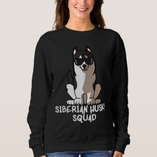 Dog Mum Dog Dad Love R Funny Siberian Husky Squad Sweatshirt